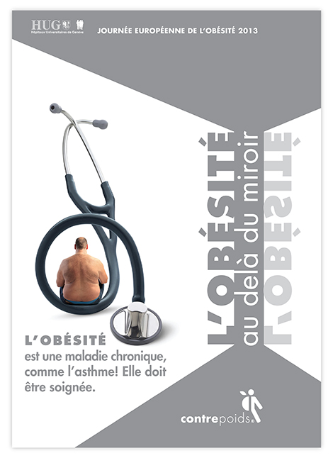 Affiche campagne obésité Contrepoids Affiche campagne obésité Contrepoids