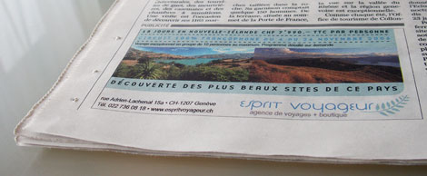 annonce presse esprit voyageur