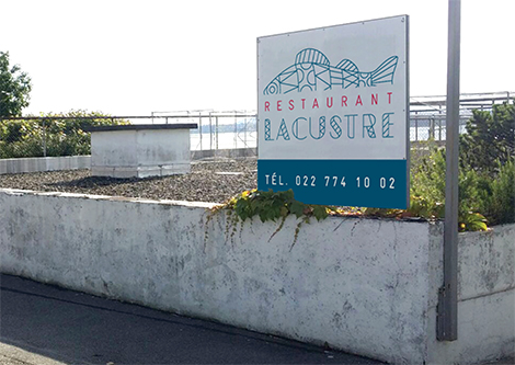 panneau restaurant Lacustre panneau restaurant Lacustre