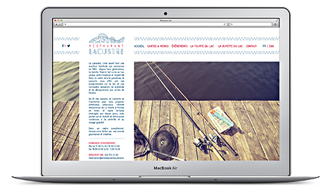 site internet restaurant Lacustre - accueil site internet restaurant Lacustre - accueil