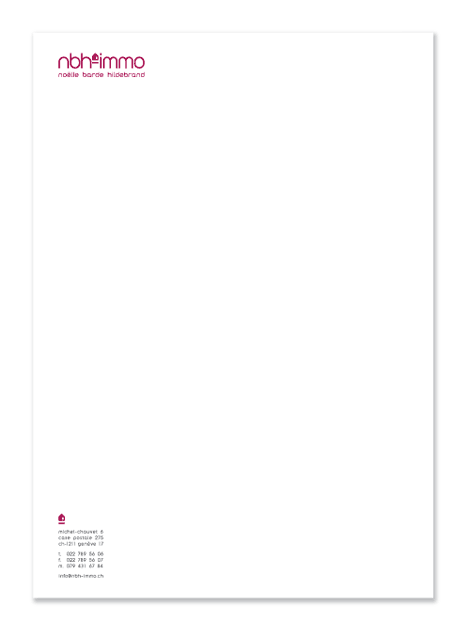 papier en-tête NBH-immo