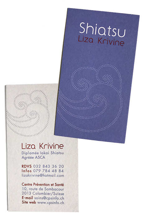 carte de visite Shiatsu Liza Krivine