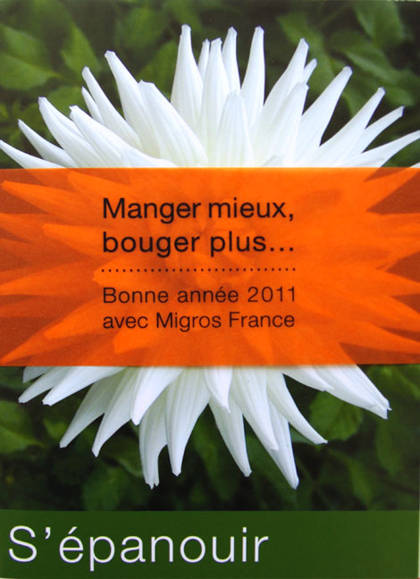 Carte de voeux Migros France 2010-2011