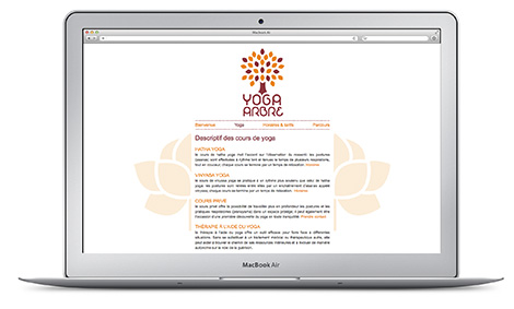site internet yoga arbre - yoga