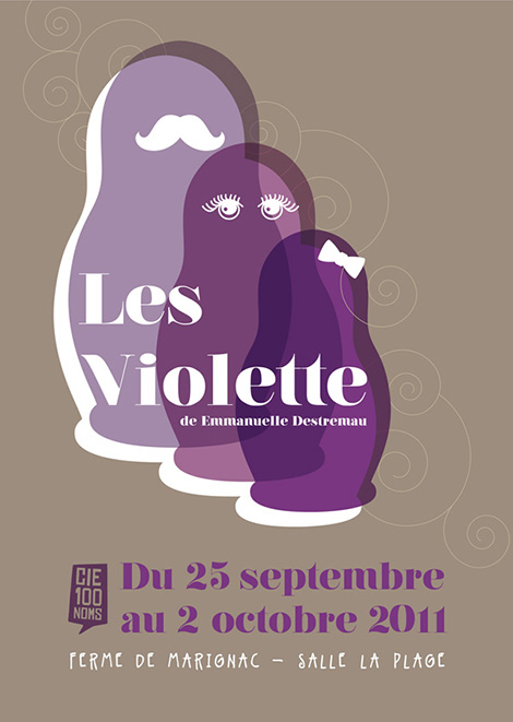 flyer de la pièce de théâtre Les Violette